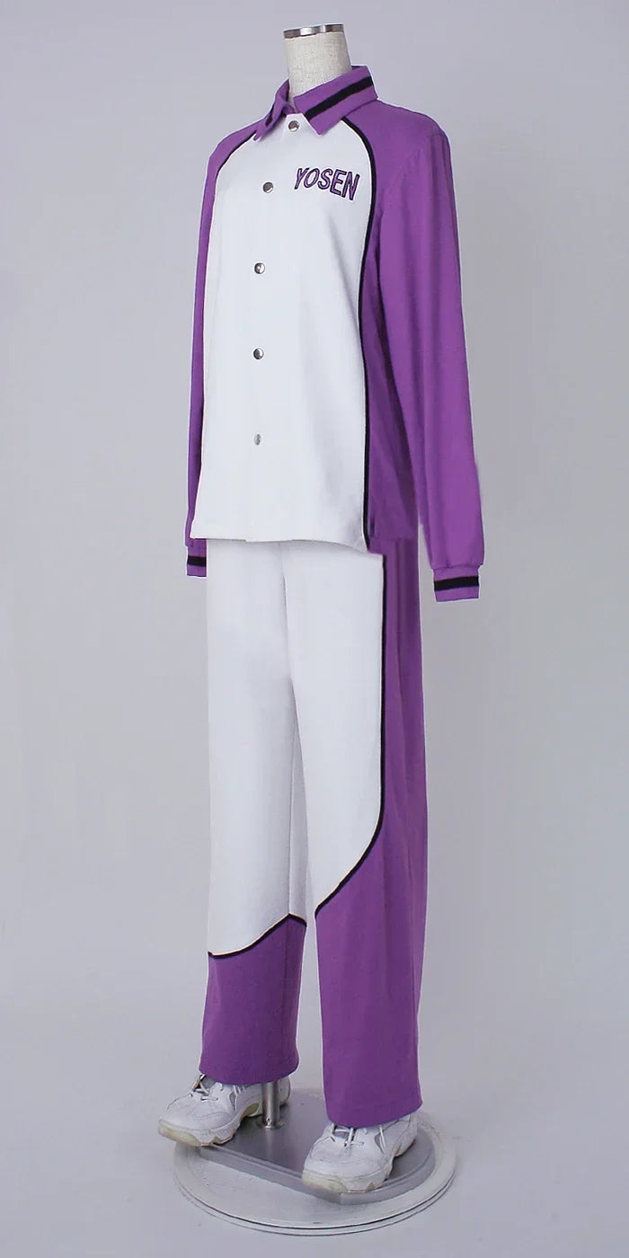 Kuroko No Basketball (Kuroko'S Basketball)  Yousen High School Atsushi Murasakibara Long Sleeve Jersey Cosplay Costume