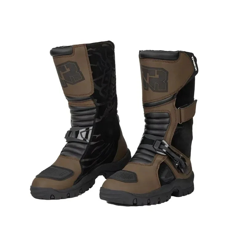 G2 Professional Outdoors Motocross Racing Long Boots Anti Slip Breathable Motos Shoes Men's Motorcycle Protective Boots