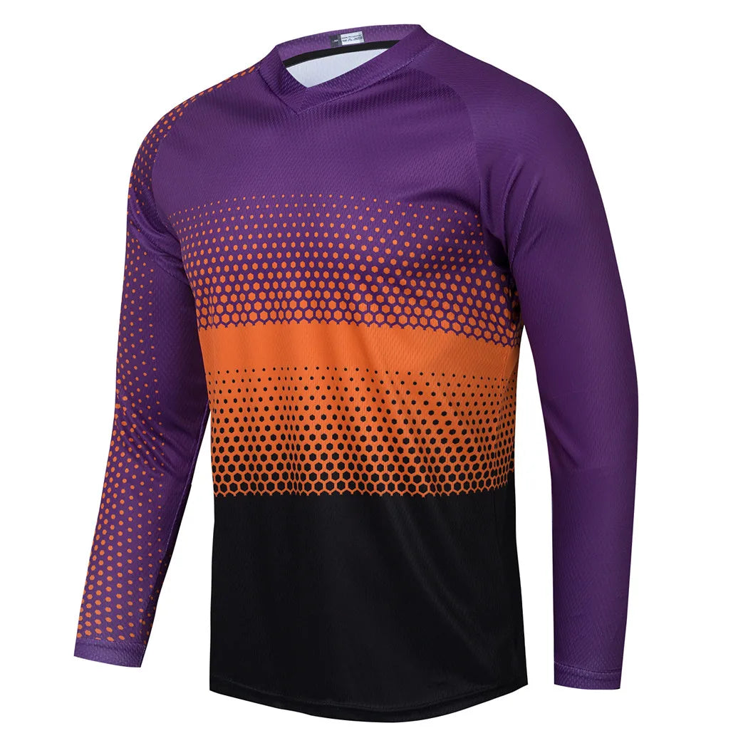 Black Dirt Bike Jersey Kids Motocross Jersey Youth Off Road Motorcycle Shirt Boys DH BMX mtb Jersey Long Sleeve Cycling Jersey