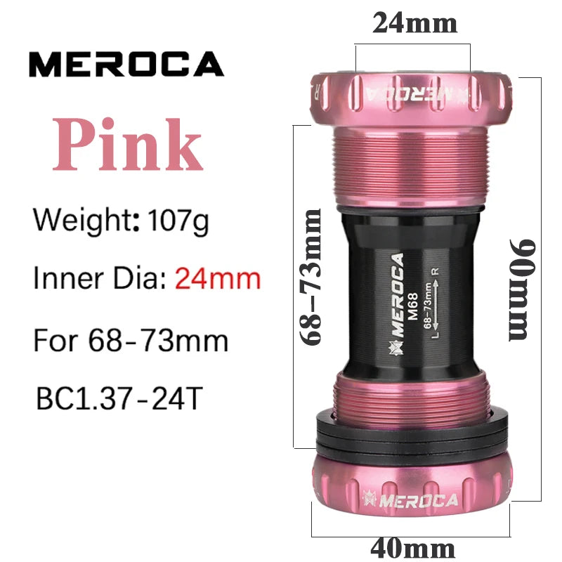 BB68 Bottom Bracket Bicycle BB 68mm 73mm Bottom Bracket Bsa 24mm Bottom Bracket 68 for Mtb Mountain Bike