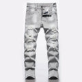 Jeans Boys Straight Ripped Children Washed Distressed Pockets Stretch Casual Denim Trousers Big Kids Streetwear 2025 Hole Pants