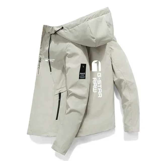 New men's printed outdoor sports jackets for the autumn and winter of 2026. Men's windproof fashionable casual jackets. Men's ja