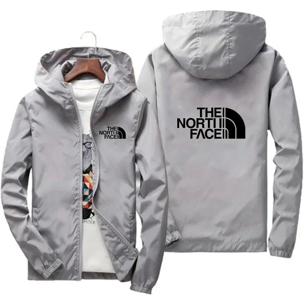 2026 Model Men's Casual Outdoor Sportswear. Men's Fashionable Jacket, Large Size S-7XL Model. Windproof Zipper Hooded Jacket