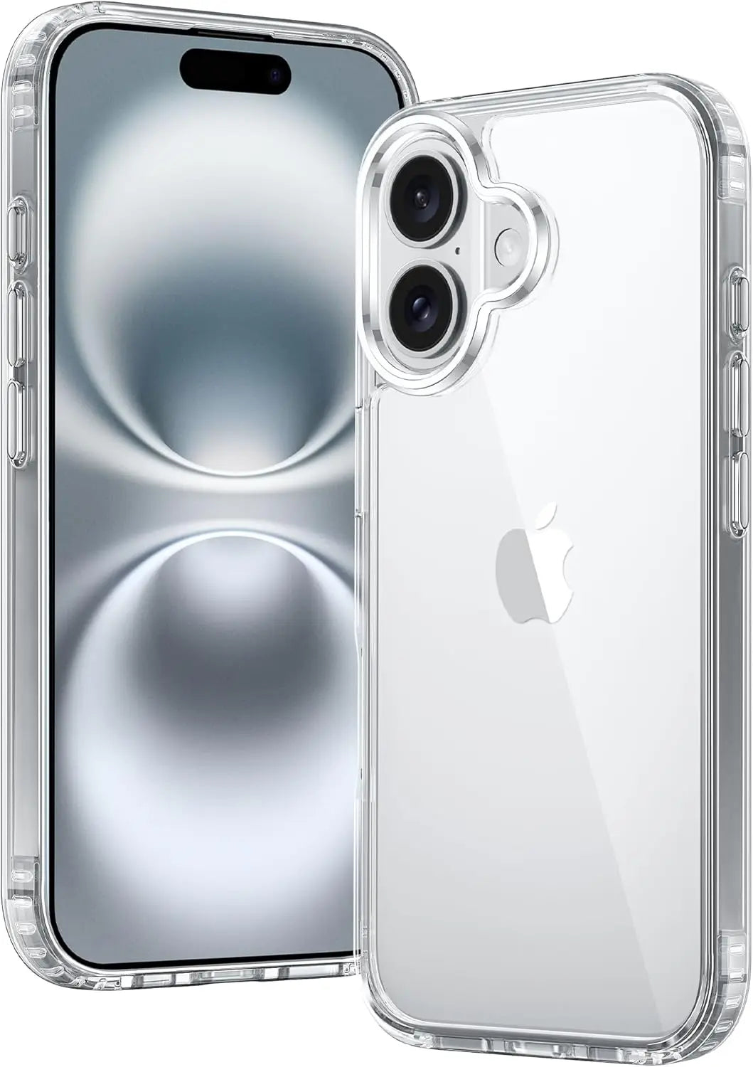 Original Magnetic Transparent Phone Case, Silicone Case for iPhone 17 Air 16 15 14 13 Pro Max Plus 16E Magsafe