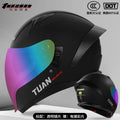 2026 New Motorcycle Helmet Standard DOT Double Mirror Drinkable Water Ghost Face Helmet Cycling Locomotive Full Helmet