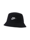 Nike Men's Women's Black Bucket Hat Embroidered Logo Wide Brim Cotton Sunshade Casual Sports Hat-DC3967-010
