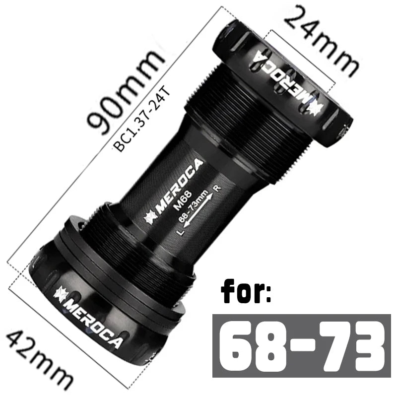 BB68 Bottom Bracket Bicycle BB 68mm 73mm Bottom Bracket Bsa 24mm Bottom Bracket 68 for Mtb Mountain Bike
