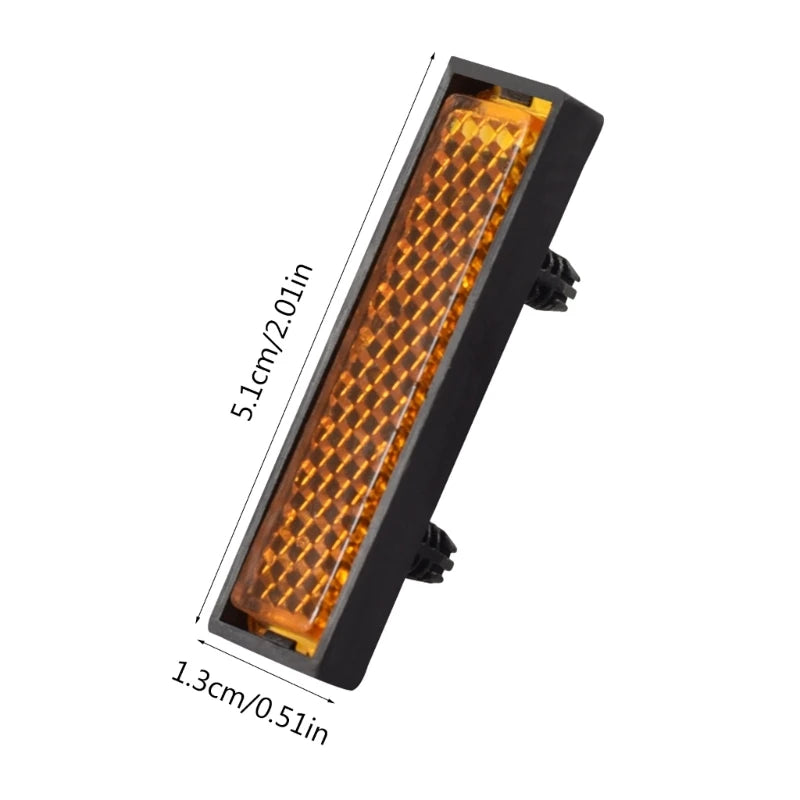 8Pcs/Set Pedal Reflector Reinforced Reflectors For Bike Pedal Bicycles Pedals Bike Pedal Reflectors Wheel Reflectors