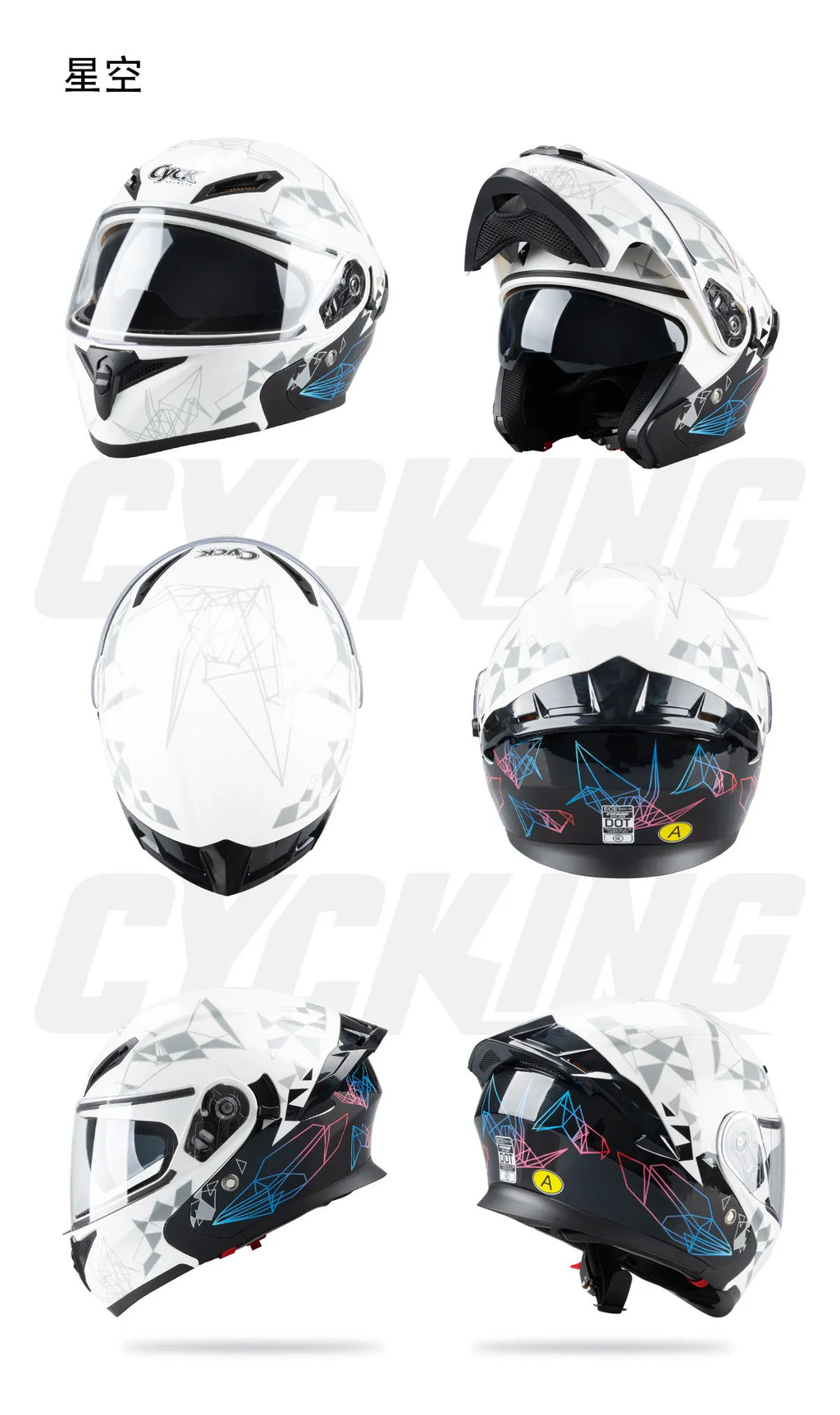 Motorcycle Helmet Men's and Women's Flip Face Helmet Double Mirror Semi Full Coverage Motorcycle Personality Capacetes De Moto