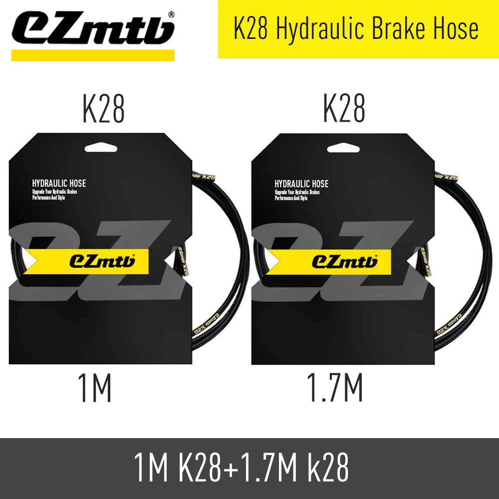 EZMTB Bike Hydraulic Brake Hose 4 Layer kevlar K20 K28 5-Layer Stainless Steel Cable for Shimano Magura Sram Avid Hope Adapters