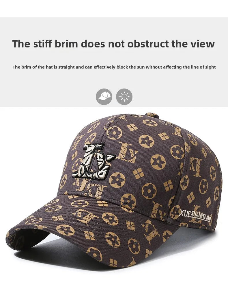 Hat Baseball Cap Embroidery Letter Baseball Cap Fashion Couple Shade Sunscreen Versatile