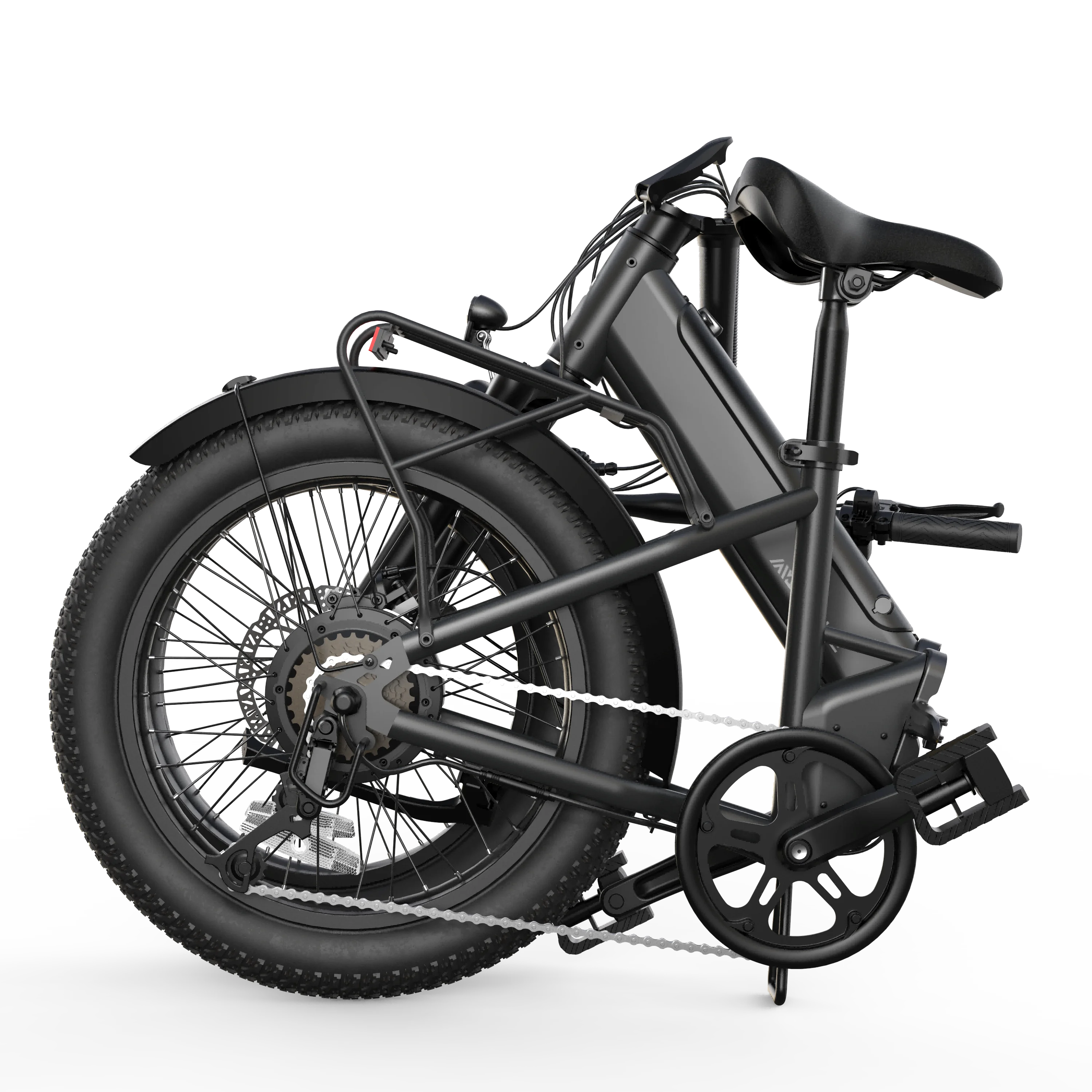 EU Stock F00B 20" Foldable Fat Tire Electric Bike: 36V 630W Rear Hub Motor Ebike