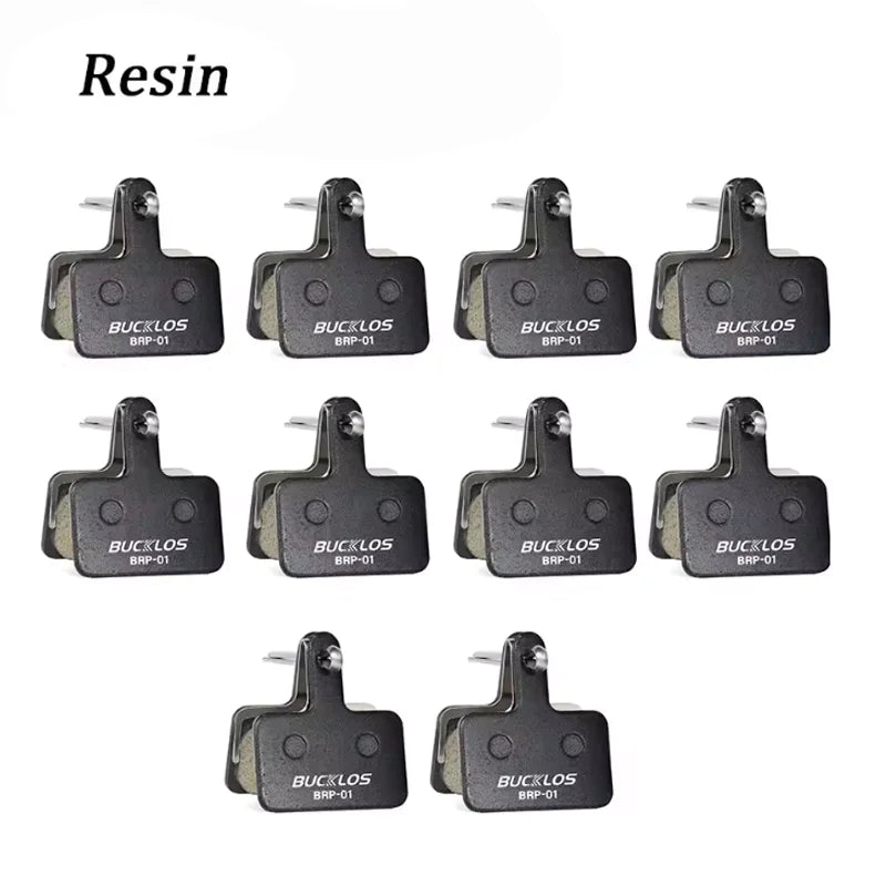 BUCKLOS Bicycle Brake Pads Mountain Road Bike Disc Brake Pads for SHIMANO B01S B03S B05S MT200 MT400 1/2/4/10 Pair Bicycle Parts