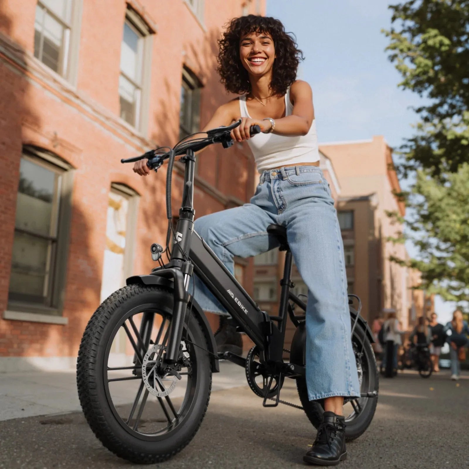 EU Stock F00B 20" Foldable Fat Tire Electric Bike: 36V 630W Rear Hub Motor Ebike