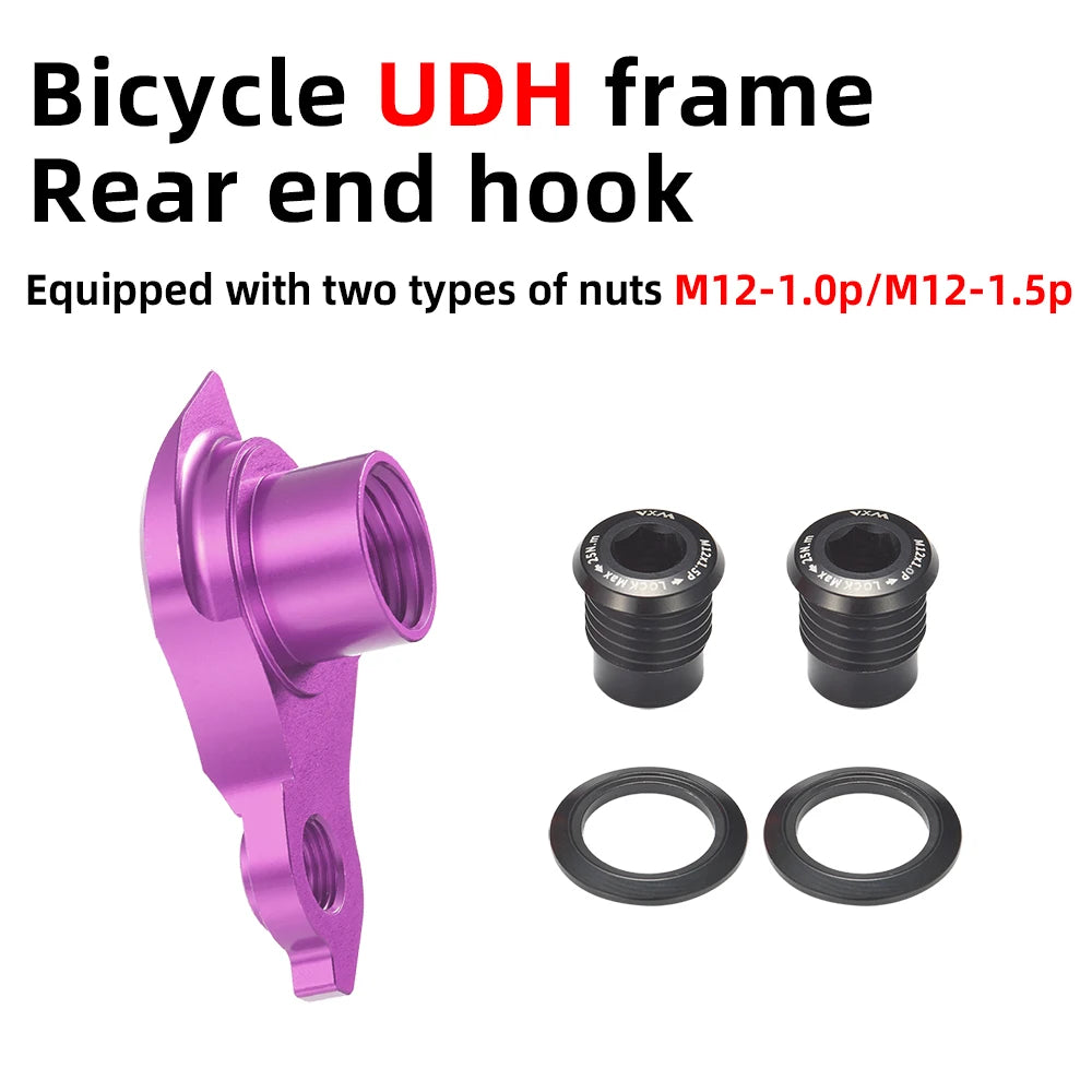 VXM UDH Bicycle Rear Mech Hanger M12 x 1.0 M12 x 1.5  Rear Derailleur Mount Adapter Derailleur Hanger For SRAM Bike Tail Hook