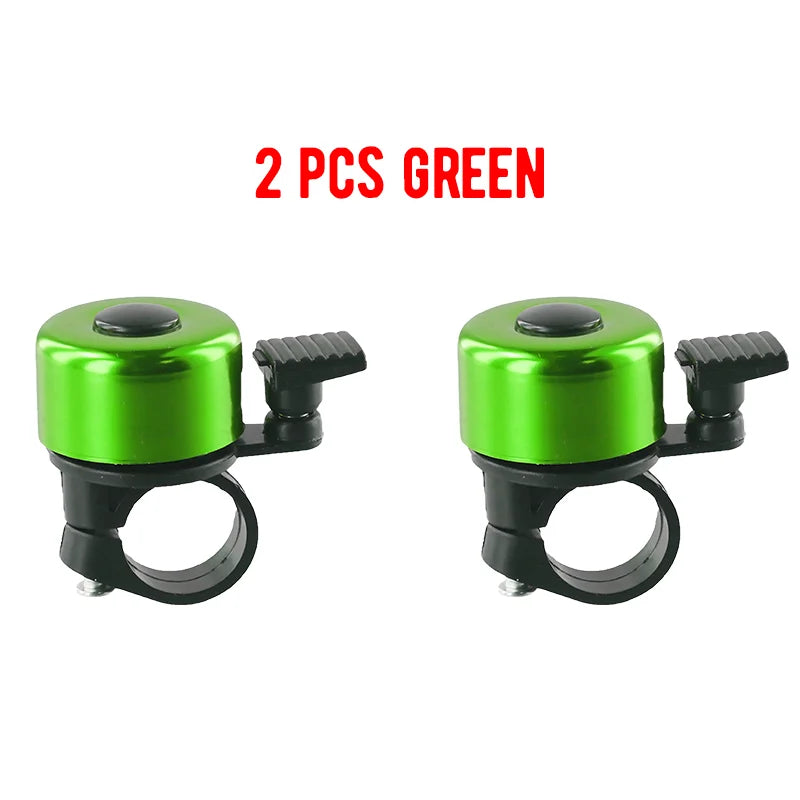 2pcs Small Bicycle Bell Aluminum Alloy Bike Safety Warning Alarm Cycling Handlebar Bell Ring Bicycle Horn Cycling Accessorie