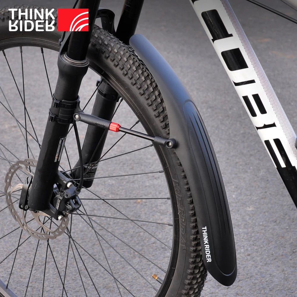 ThinkRider 26-29 Inch Mountain Bike Mudguard Widen Quick Release Durable lnnovative Installation Fender Bicycle Accessaries
