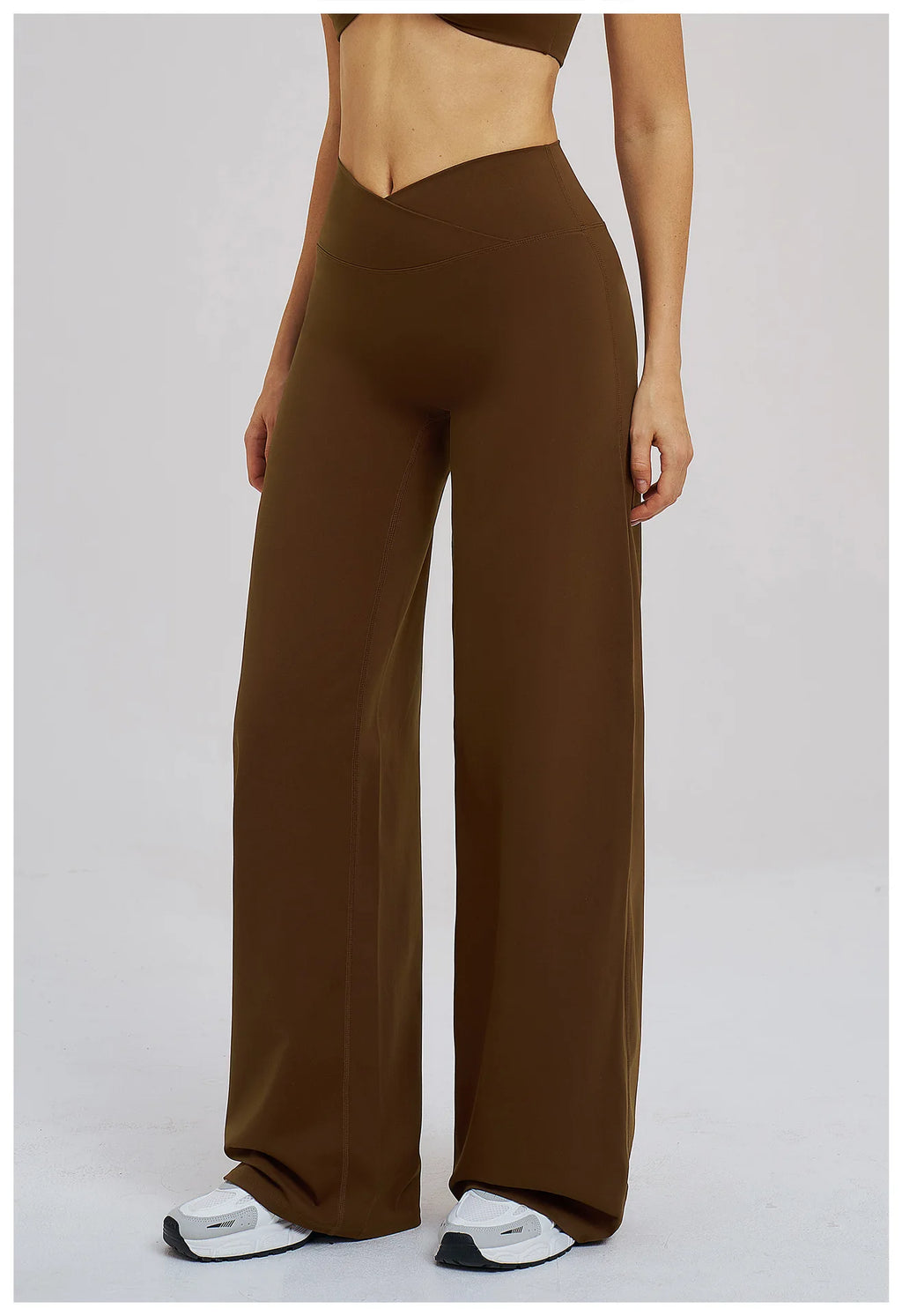 Yoga Flared Pants Women Sexy High Waist Wide Leg Pants Gym Fitness Bell Bottom Trousers Sports Flared Pants Latin Dance Trousers