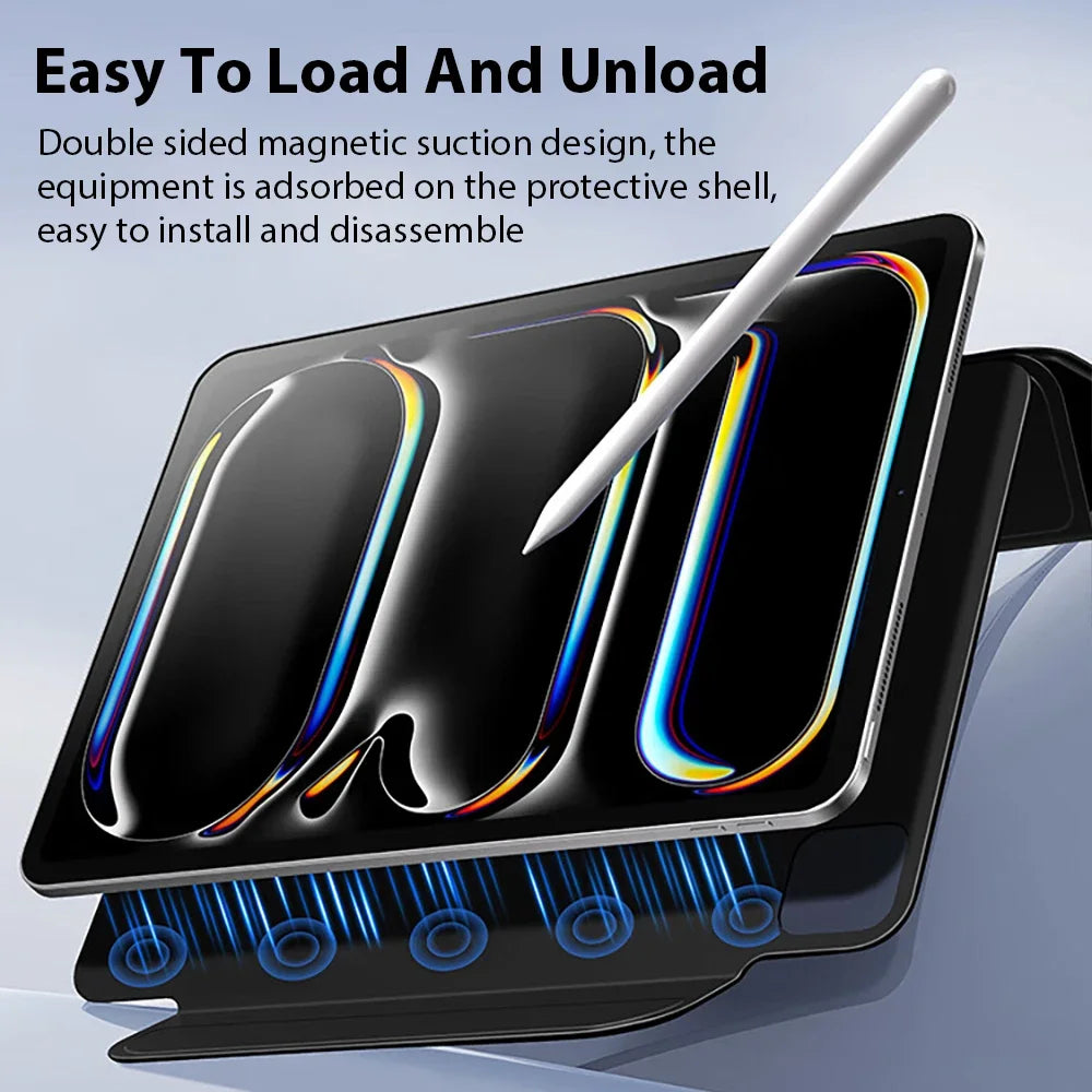 Magnetic Case For iPad 11th A16 10th Generation Air 11 M2 M3 M4 2026 4 5 Pro 13 M5 12.9 Funda For Ipad Mini 7 6 Protective Cover