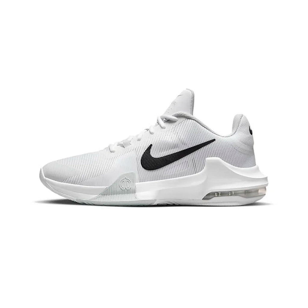 Nike Air Max Impact 4 Versatile Comfort Low-Top Basketball Shoes Men's White DM1124-010