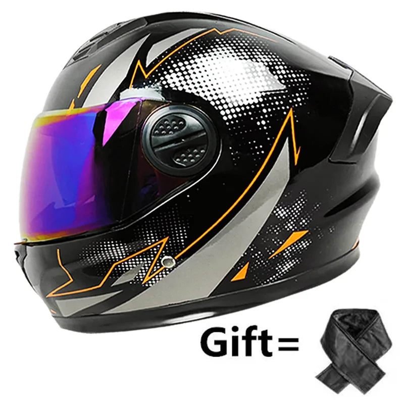 Motorcycle Helmet Casco Moto Motorbike Double Lenses Full Face Helmet Motorcycling Racing Helmet Casco Moto Casque