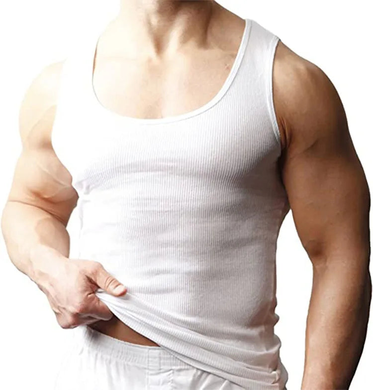 Summer Men's Sports Clothing Casual Vest Fashion Round Neck Quick Dry Tank Top Male Outdoor Gym Fitness Sleeveless Base Shirt