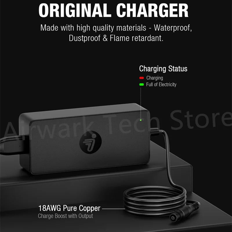 EU Stock Original 210W 53.6V 3.9A Fast Charger for Ninebot by Segway ZT3 Pro/GT3/F3/F3 Pro/G3 Electric Scooter Power Adapter
