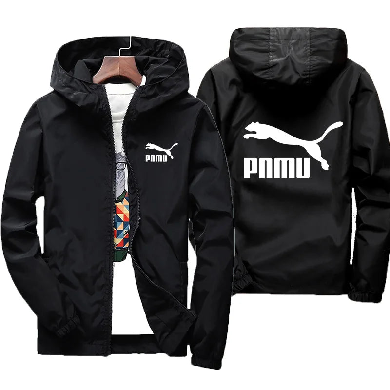 2026 New Men's Spring Autumn Windproof Sunscreen Coat Hooded Long Sleeve Thin Jacket Outdoor Fashion Trend Daily Outerwear