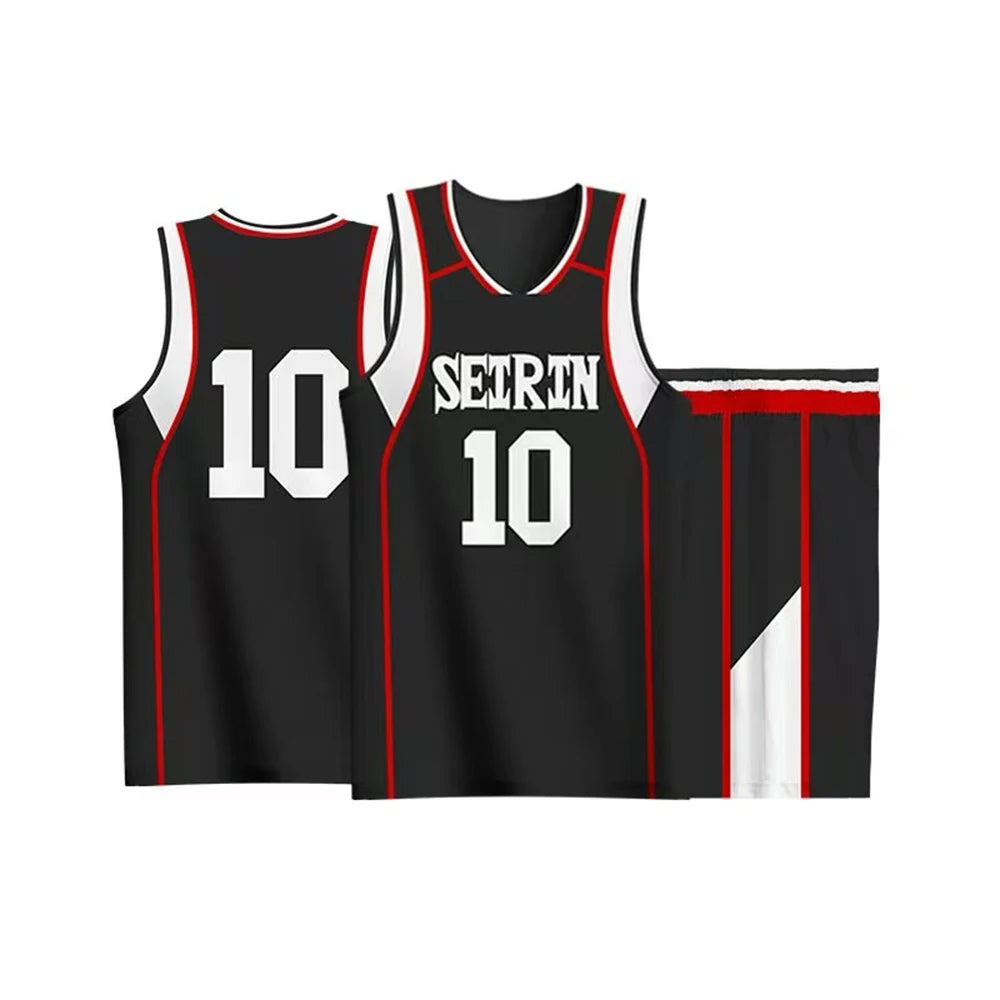 Kuroko Tetsuya Cosplay Anime Kuroko No Basket Cosplay Costume Wig Kagami Taiga Jersey SEIRIN Basketball 10 11 Jersey Sportswear