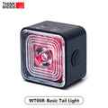 ThinkRider Smart Bicycle Tail Rear Light Auto Start Stop Brake IPX6 Waterproof USB Charge Cycling Tail Taillight Bike LED 120LM
