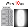 10~60pcs Bicycle Reflective Stickers Secure 30x80mm Warning Strip Car Motorcyle Night Saftety Mark Bicycle Rim Frame Reflector