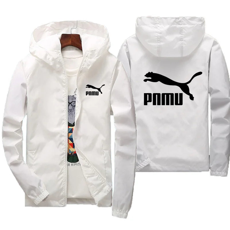 2026 New Men's Spring Autumn Windproof Sunscreen Coat Hooded Long Sleeve Thin Jacket Outdoor Fashion Trend Daily Outerwear