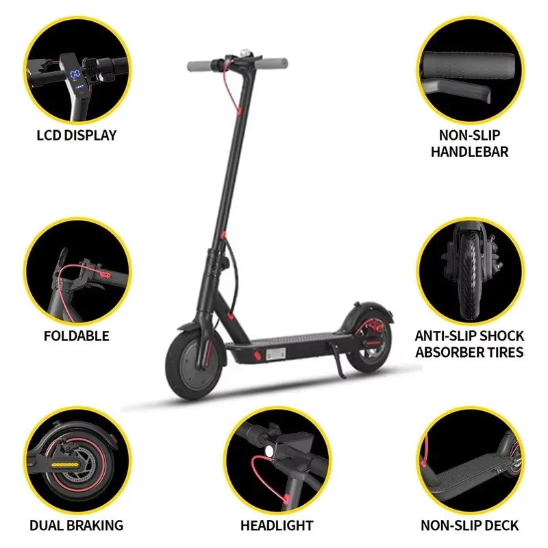 Electric Scooter, Electric Scooter, Powerful Adult Scooter, Electric 36v