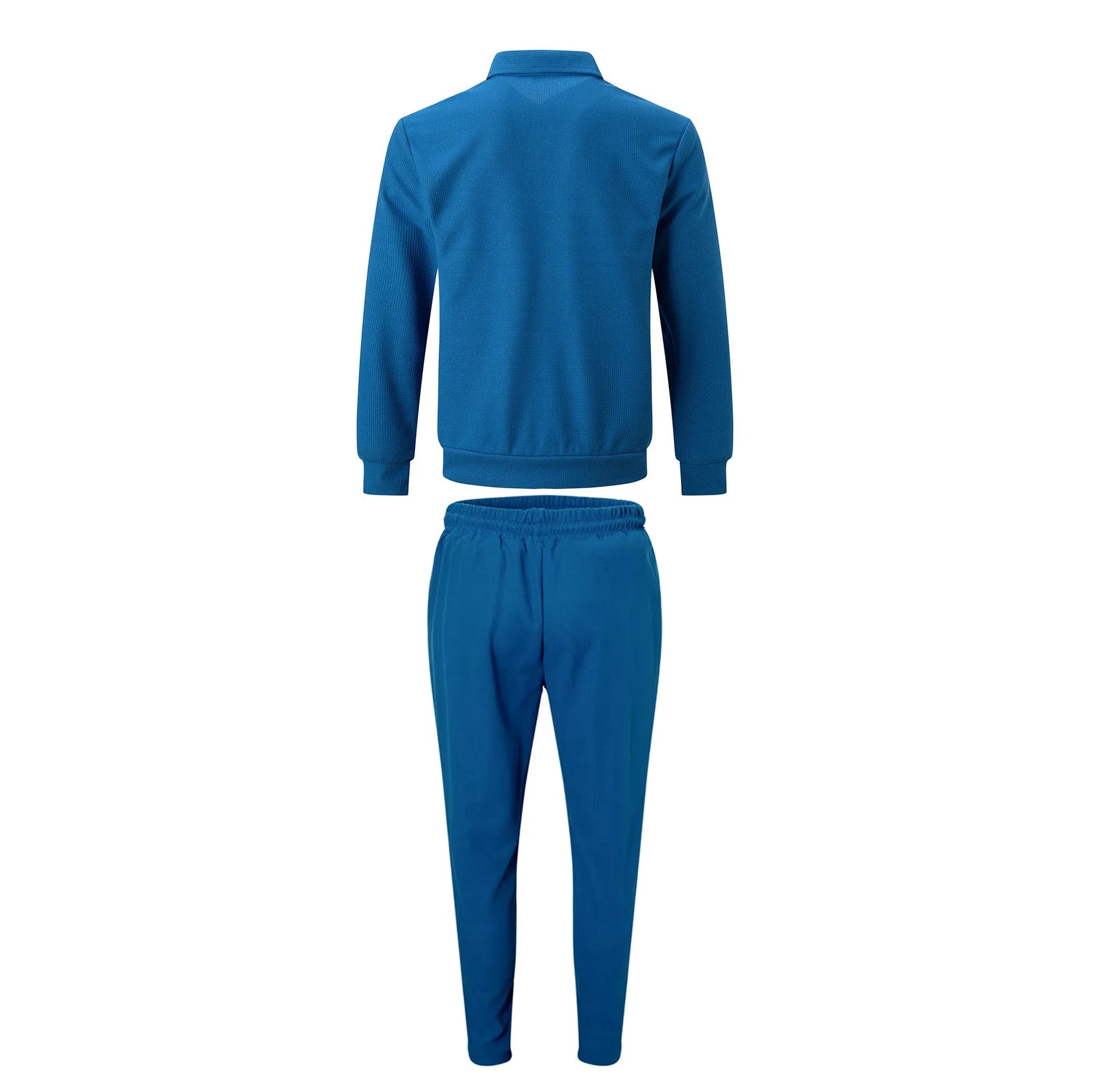 The new 2025 spring and autumn sports men's youth popular solid color jacket jacket trousers two leisure sports suit