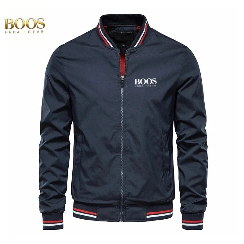 2026 high-quality crossover jacket, fashionable men's spring and autumn new European and American casual fashion jacket, top