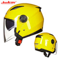 Dual lens semi covered motorcycle helmet suitable for both men and women Casco para Motos JIEKAI-512