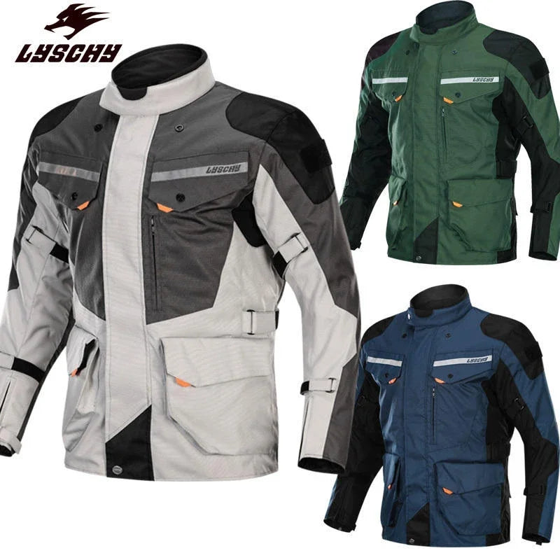 LYSCHY Motocross Jacket Pants Winter Warm Waterproof Motorcycle Riding Jacket Men Women Outdoor Off-Road Motorbike Rally Jacket