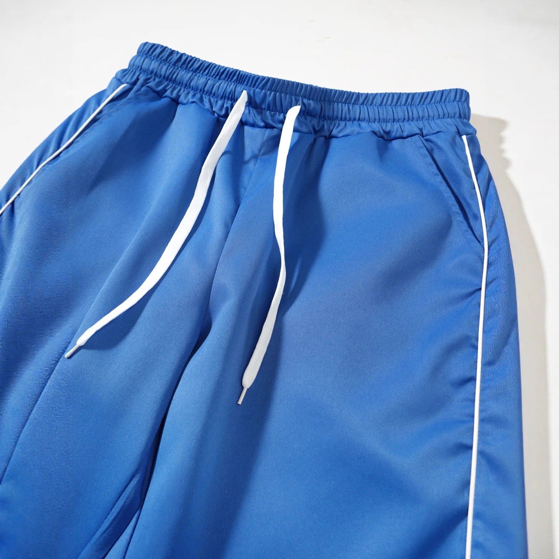 Retro Vintage Wide Leg Loose Pants Spring Summer Me High Elastic Waist Pocket Sporty Long Trousers LXDZ-KJ-CK029-WW