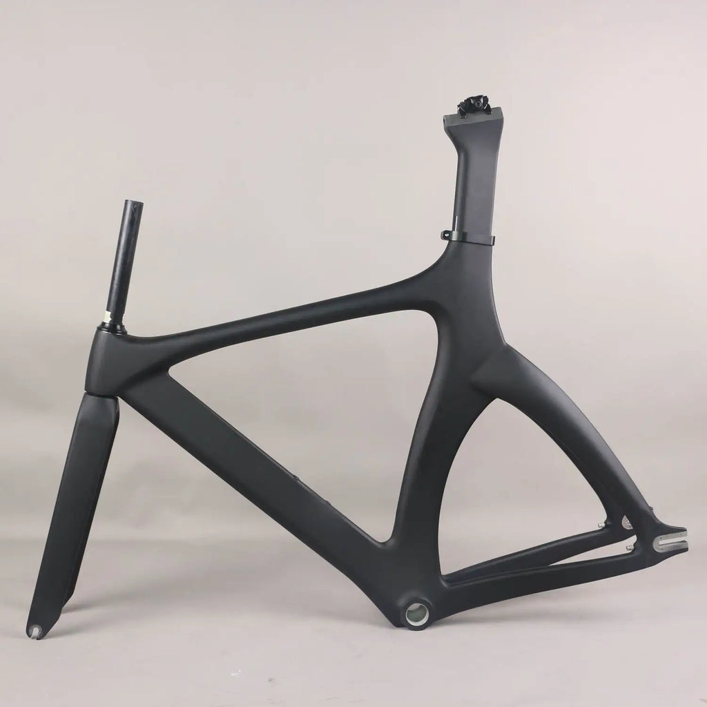 new full carbon fixed gear frame road frames fixed gravel  frameset with fork seat post  carbon bicycle frame