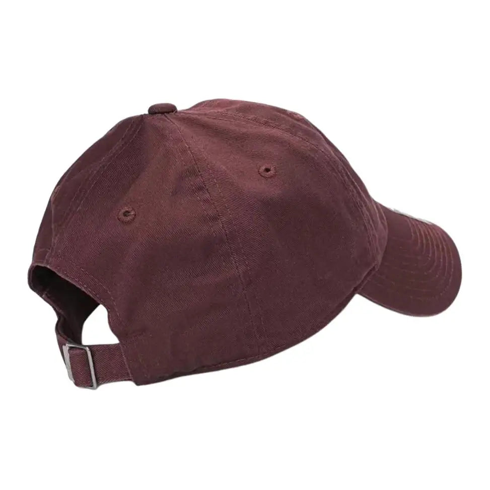 Nike Baseball Cap, Logo Print, Cotton, Curved Brim, Dome, Unisex, Burgundy/white FB5368-652
