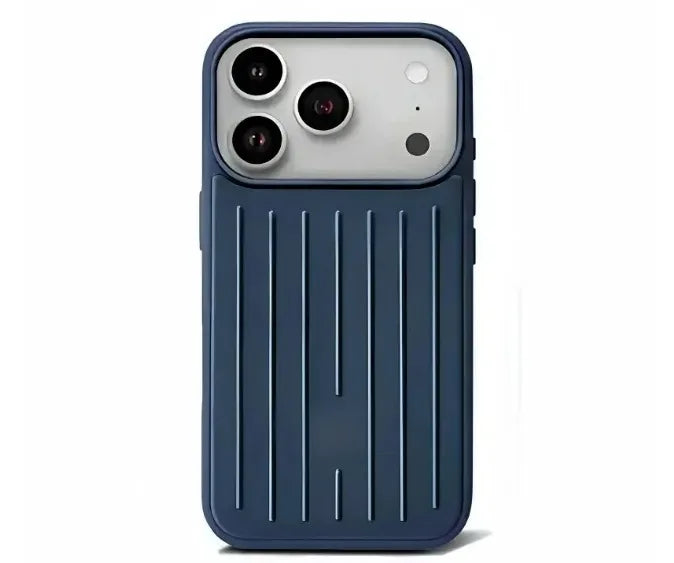 Ultra Luxury 3D striped pattern alloy back phone case for iPhone 17 16 15 14 Pro Max 13 panel with logo, comes with gift box
