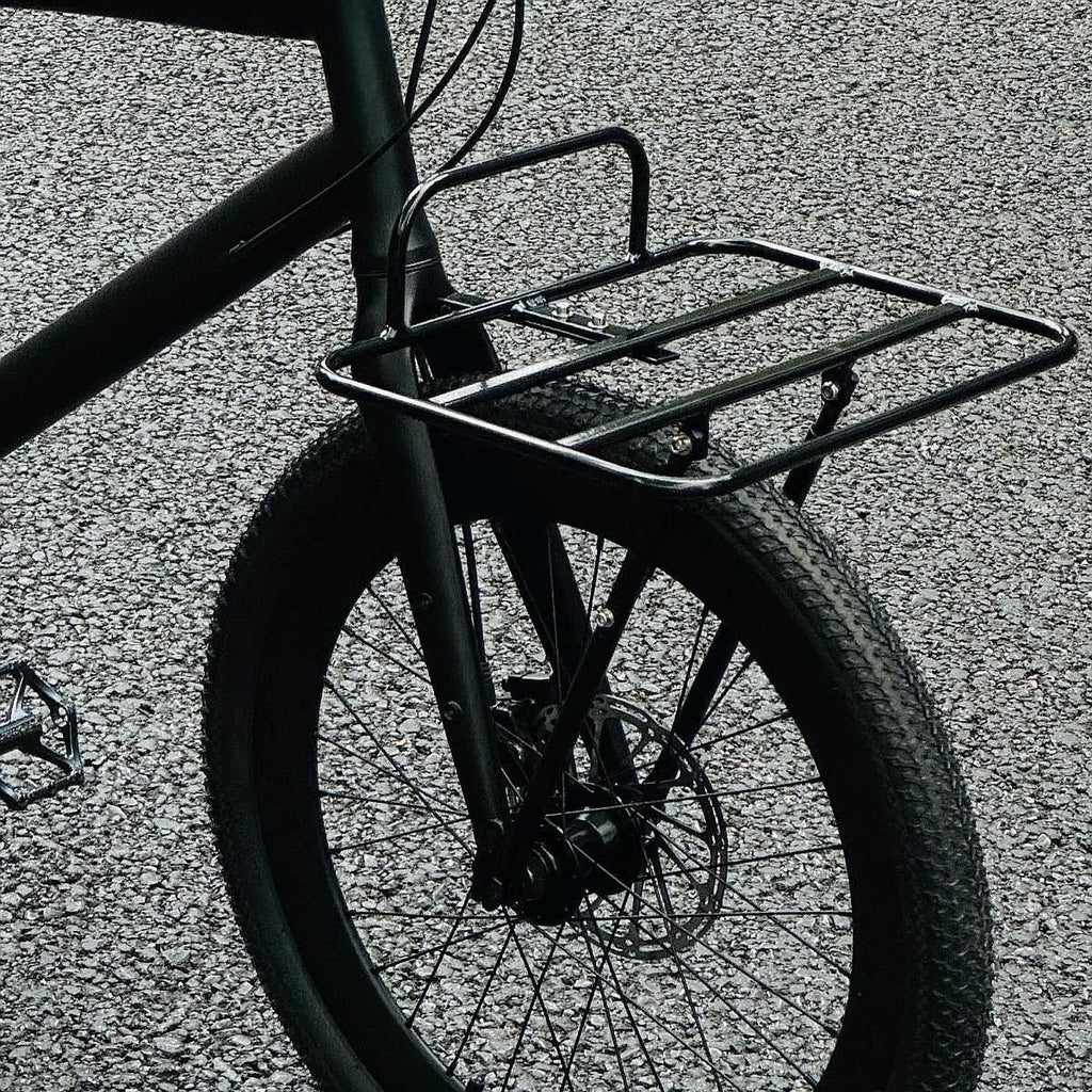 Front Bike Rack Aluminum Alloy Carrier Block Stable Support Luggage Shelf Easy Install for Mountain Road Gravel Folding Bikes