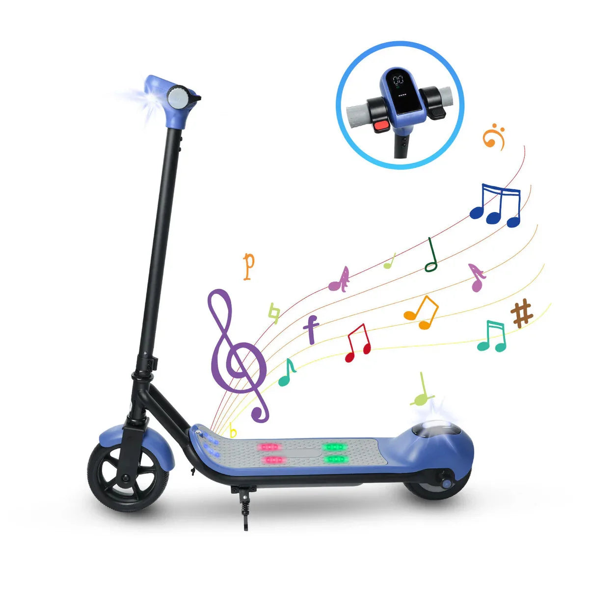 Electric Scooter 110w 24v 2.5ah Battery 10–14km/H Safe Speed Foldable Lightweight Aluminum E-Scooter For Adults & Kids & Teens