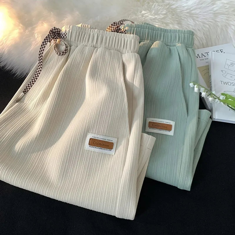 Sports Ice silk Shorts Breathable comfortable Summer Quick drying shorts Solid home shorts sports Knee length Loose casual Pants
