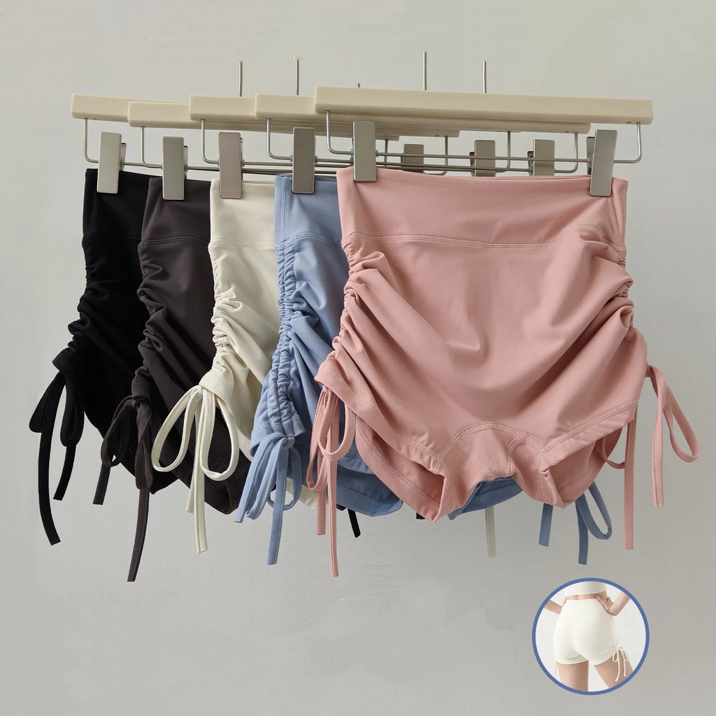 High-Waisted Yoga Shorts for Women Tummy-Tightening Butt-Lifting Quick-Drying Gym Sports Running Training Pilates Hot Pants