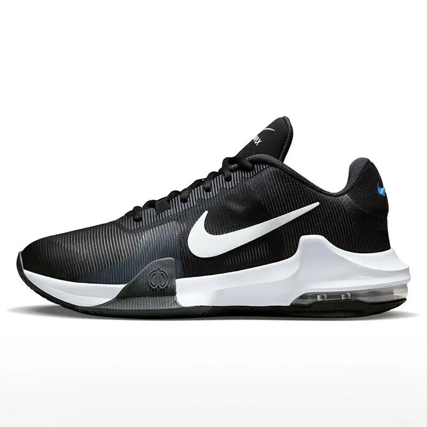 Nike Air Max Impact 4 Versatile Comfort Low-Top Basketball Shoes Men's White DM1124-010