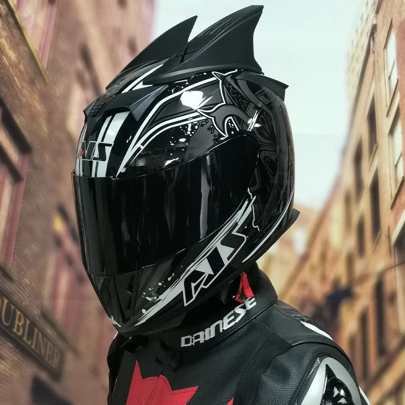 AIS helmet men and women electric motorcycle hard hat full helmet four-season summer knight head