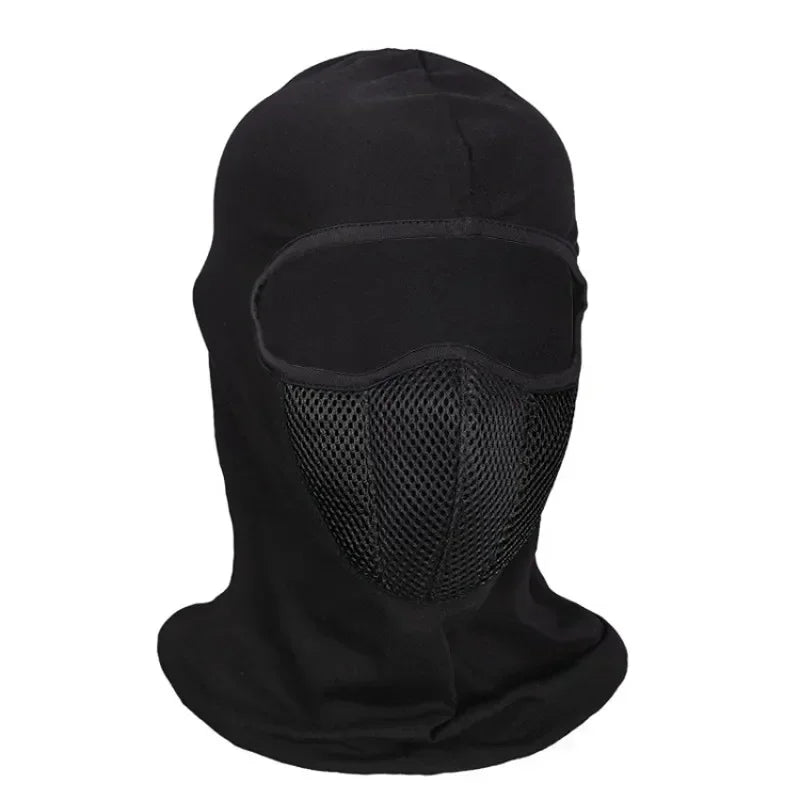 Full Face Mask Cycling Windproof Headgear Motorcycle Balaclava Breathable Outdoor Sports Men CS Mask Head Cover Hat
