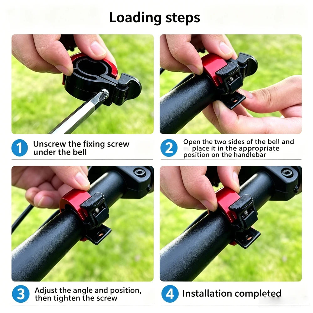 1PCS Bicycle Bell MTB Bicycle Horn Alloy Bike Ring Sound Beep Timbre Alarm Bicycle Handlebar Bell Cycling Accessories
