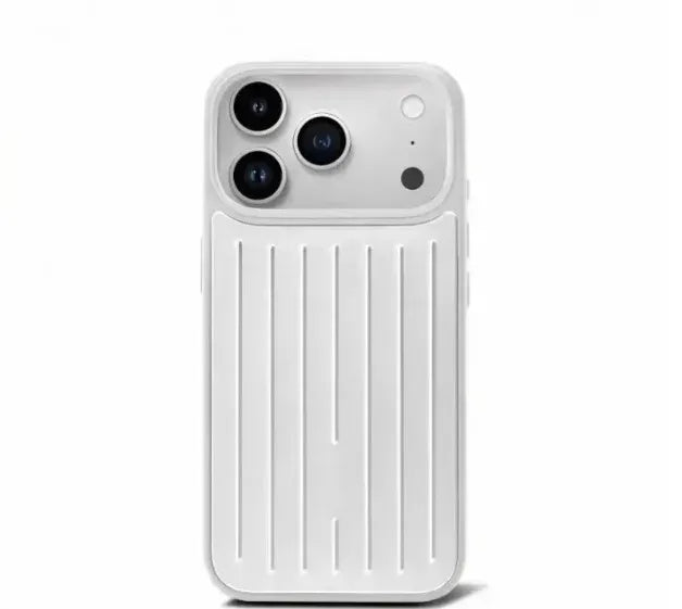 Ultra Luxury 3D striped pattern alloy back phone case for iPhone 17 16 15 14 Pro Max 13 panel with logo, comes with gift box